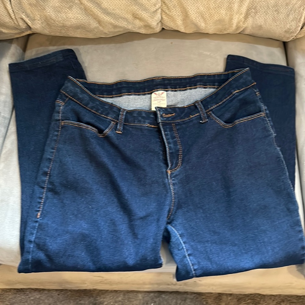 Faded glory blue jeans size 14 p
